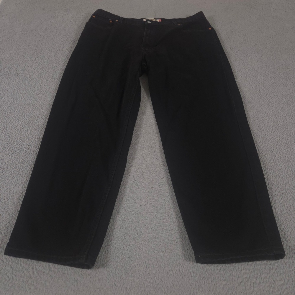 VINTAGE Levi's Jeans Mens 44x32 Black 560 Comfort Fit Tapered Leg Denim Pant 00s